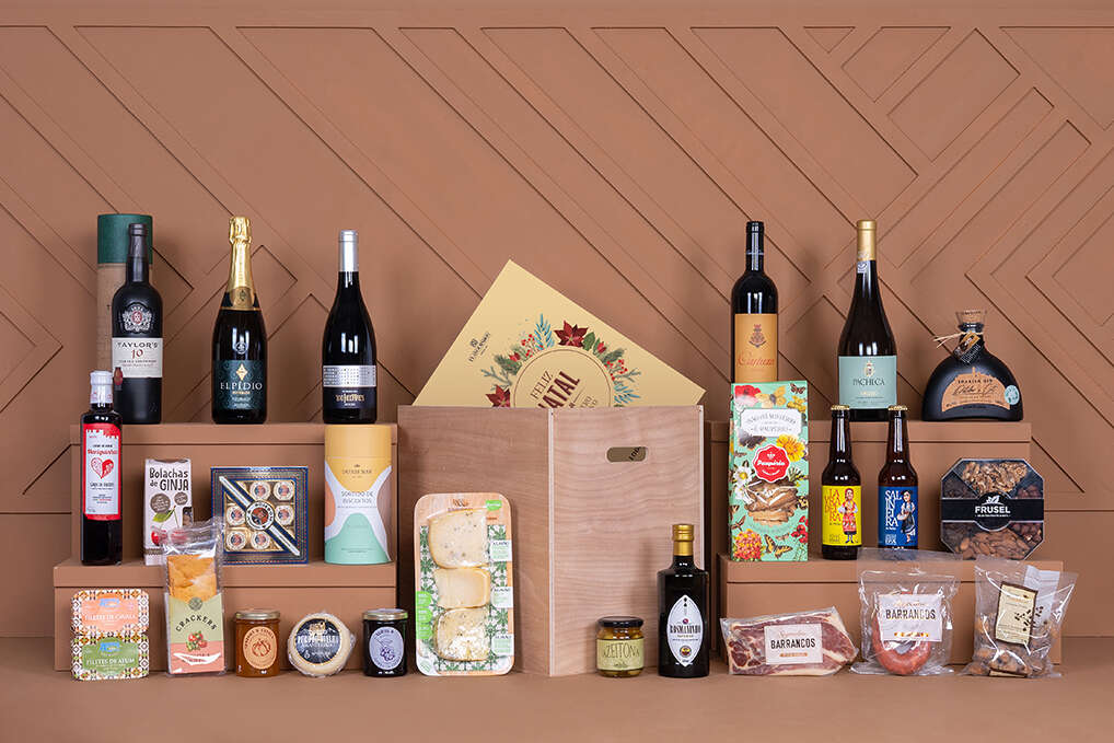 Cabazes Natal personalizados com produtos selecionados