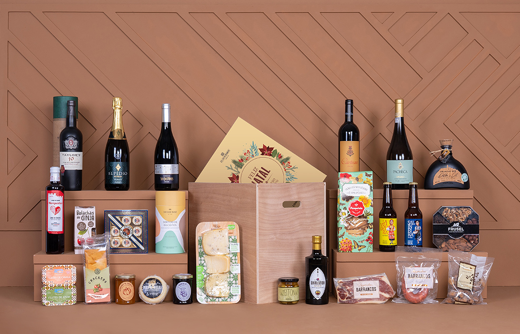 Cabazes Natal personalizados com produtos selecionados