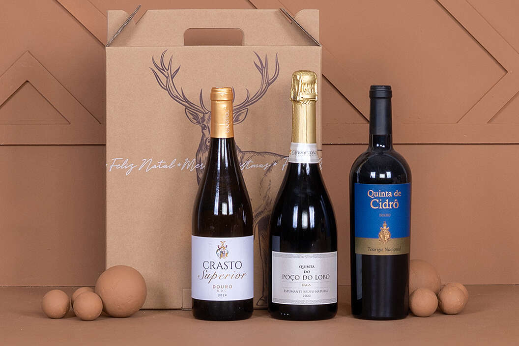 Vinho para o natal para oferta corporativa