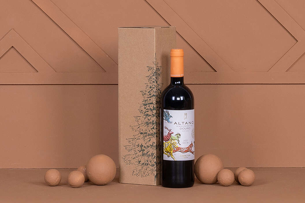 Vinho para oferta como lembrança de Natal