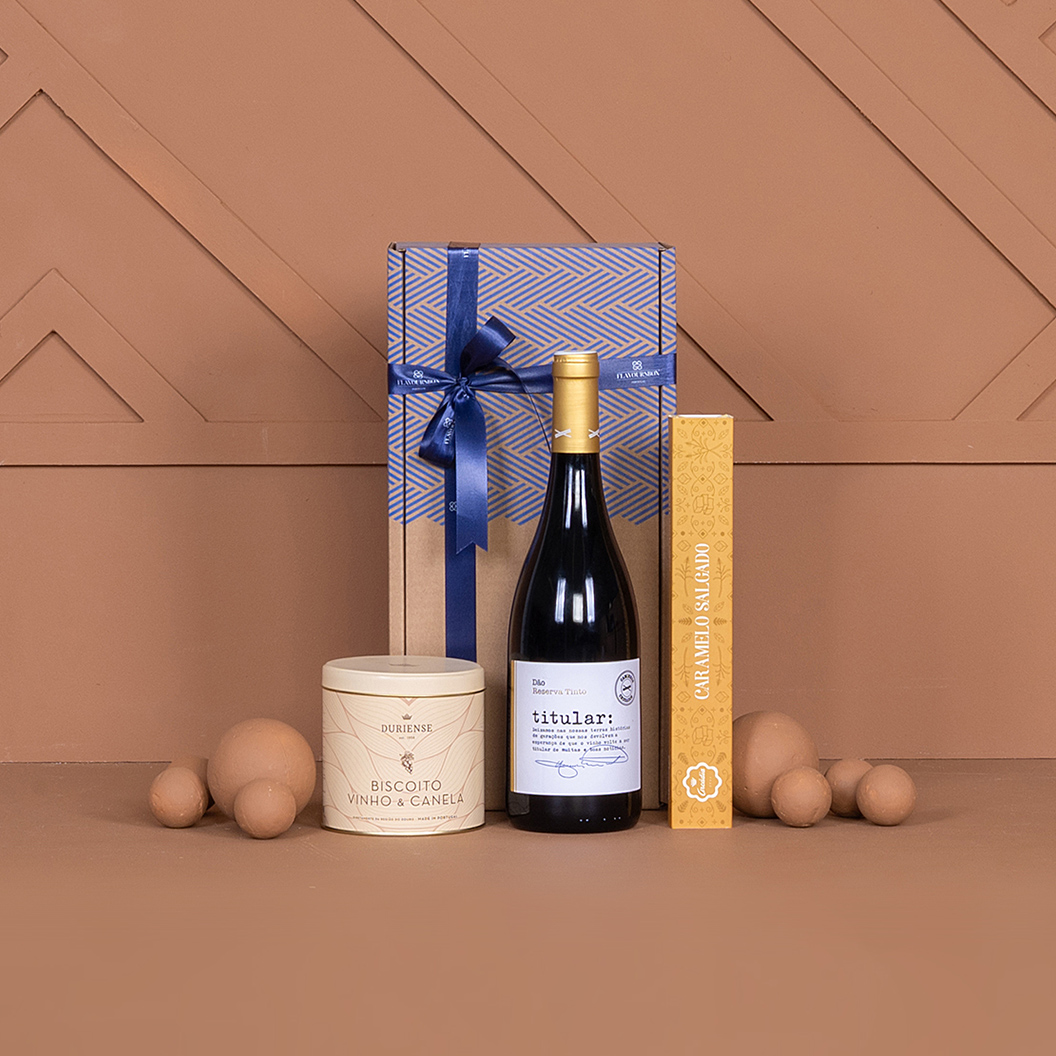 Cabaz de vinhos para oferta natalícia